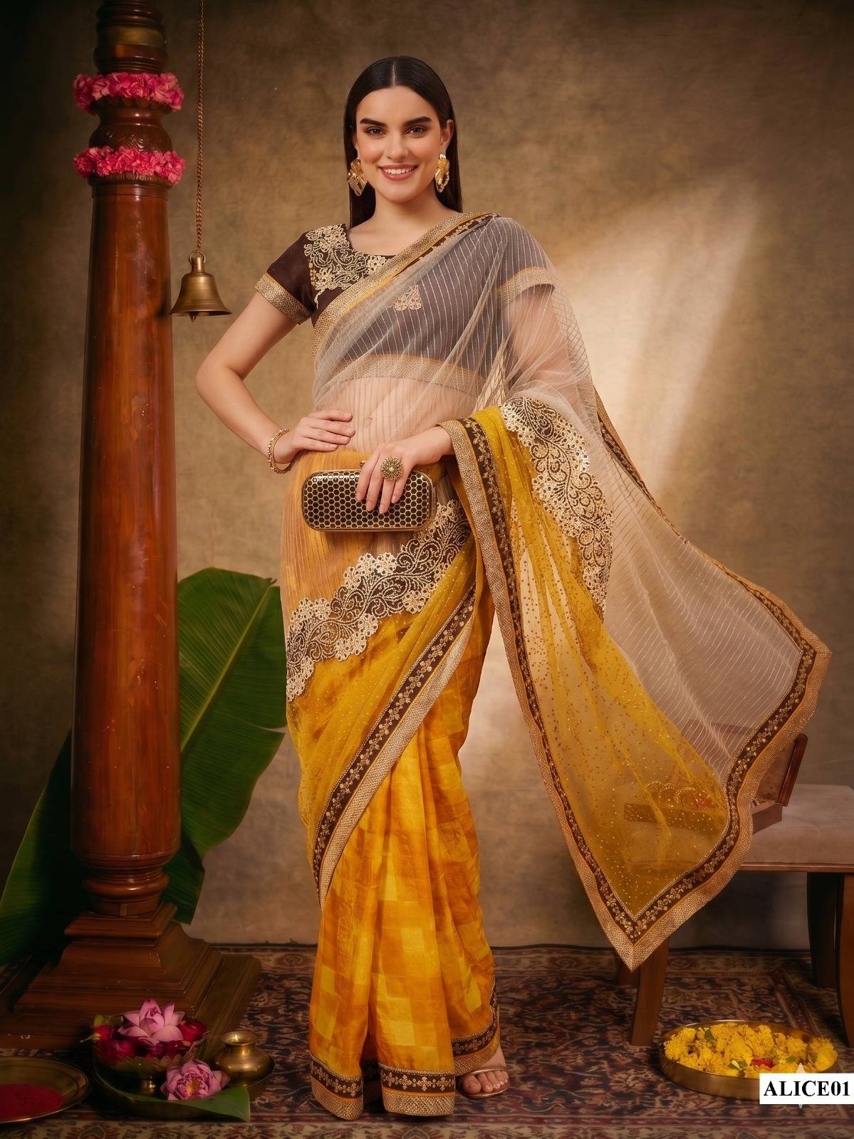 MOHMANTHAN SALE By MAHOTSAV Indian Traditional Wear Collection Beautiful Stylish & Occasional Wear Satin Silk/Georgette Sarees At Wholesale Price